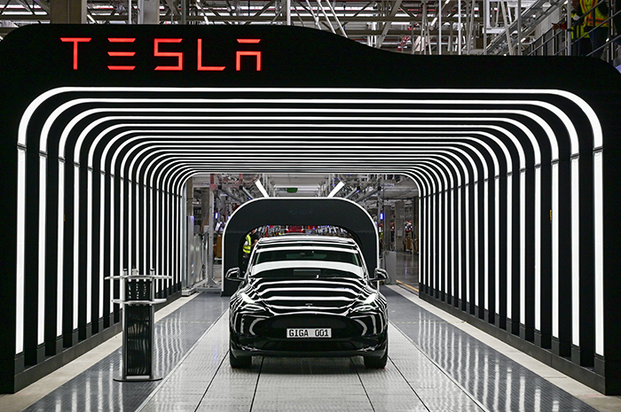 Tesla-Fertigung in Grünheide (Mark)