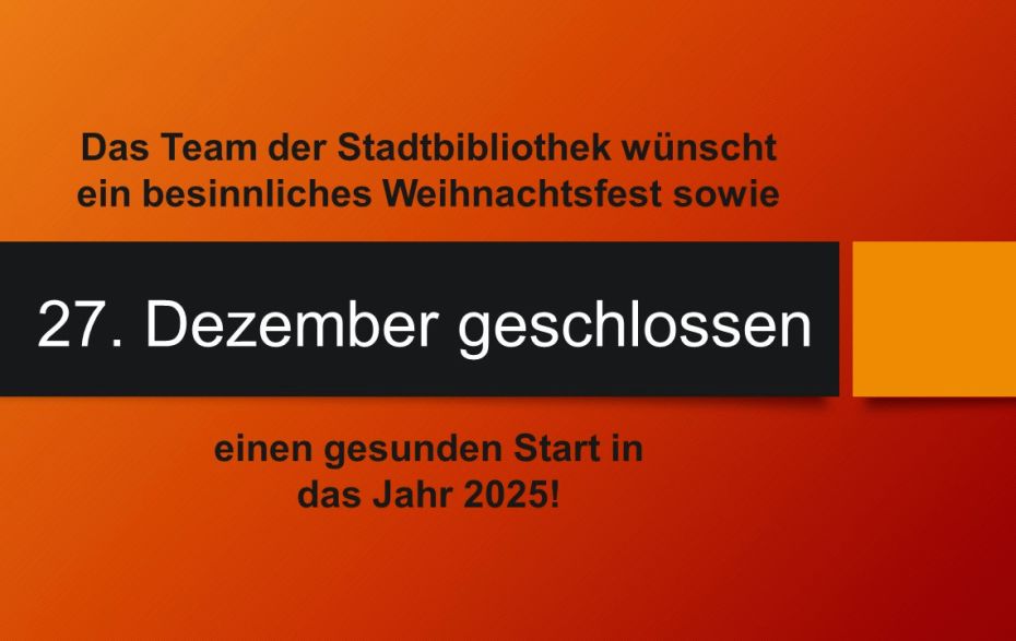 Foto: 27. Dezember 2024 geschlossen