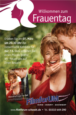 Plakat „Willkommen zum Frauentag“