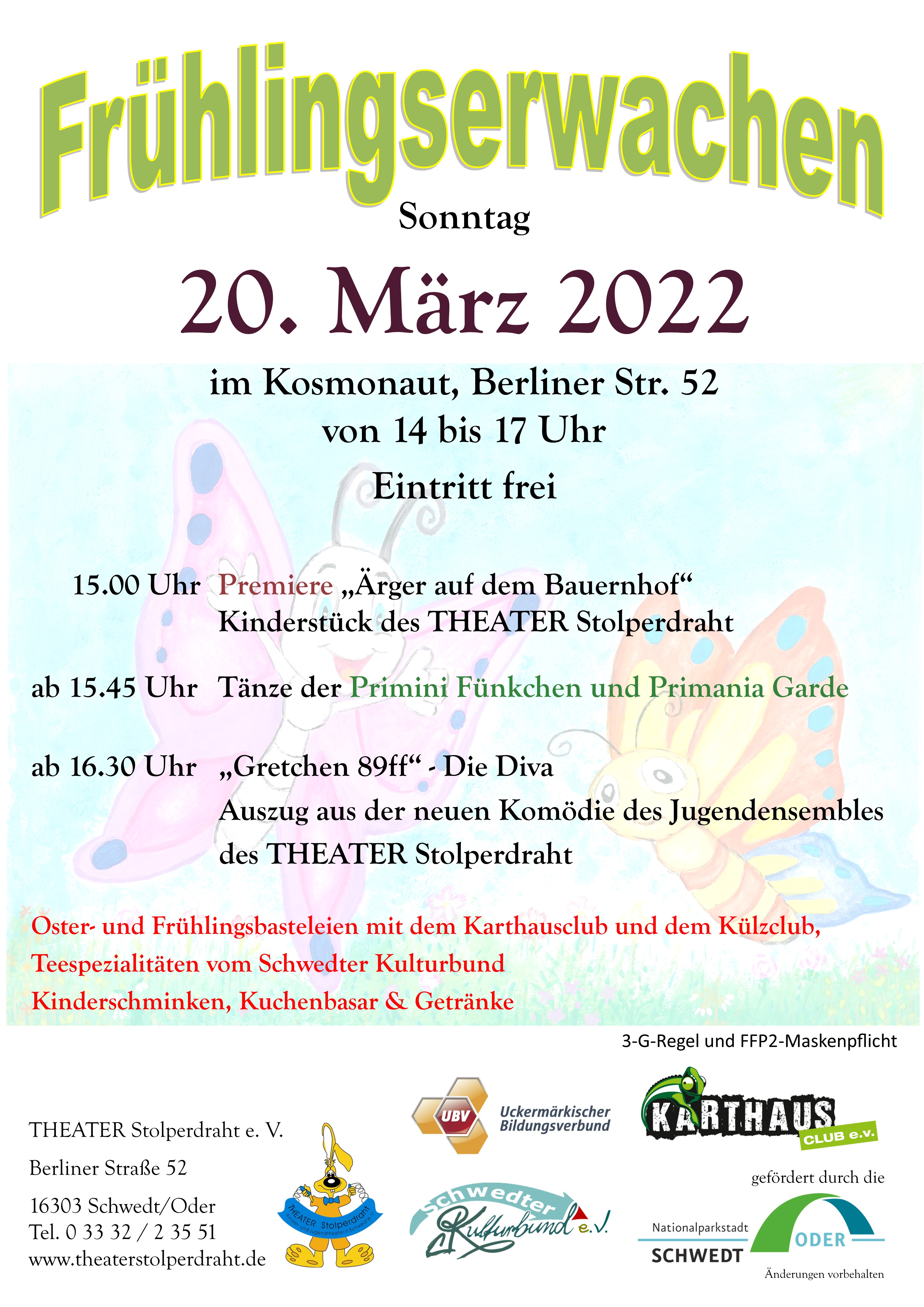 Plakat mit dem Programm