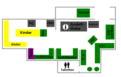 Navigationsplan Zweigbibliothek