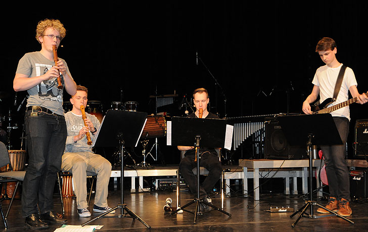 Foto: RockPopJazz Konzert 05.04.2017 Blockflöten Trio Jakob Goldfuß