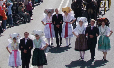 Foto: Spreewälder beim Festumzug