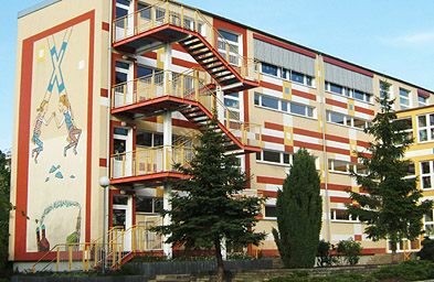 Foto: Wandmalerei an der Erich Kästner-Grundschule