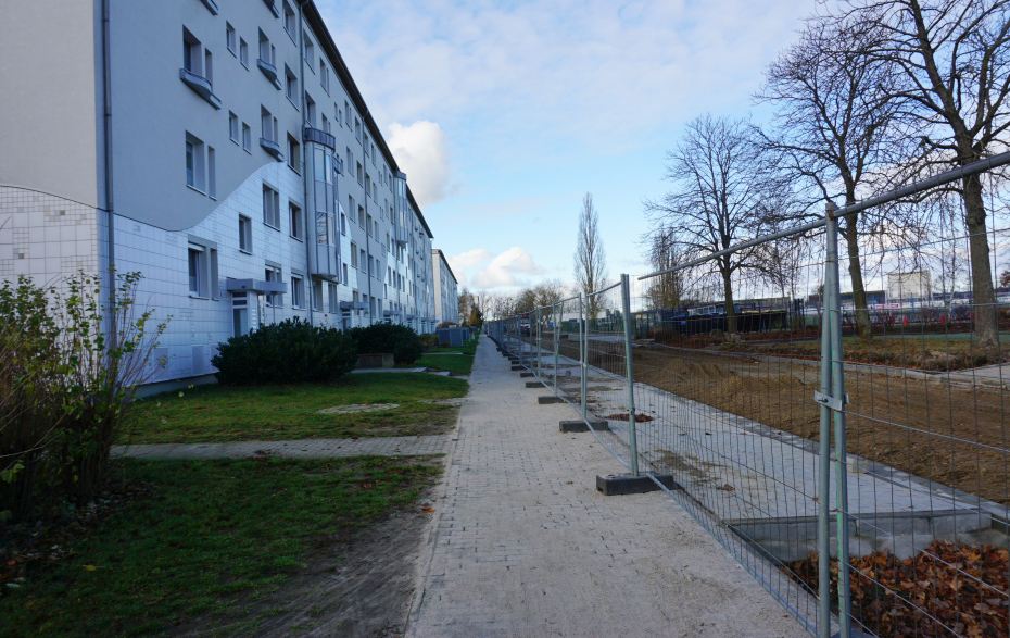 Foto: Absperrung für Straßenbauarbeiten