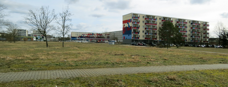 Foto: freie Fläche vor dem Gebiet Kastanienhöfe