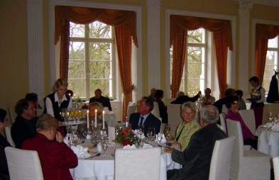 Foto: Im Kaminsaal des Schlosses Boitzenburg