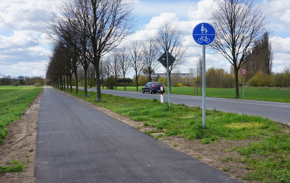 Foto: sanierter Radweg