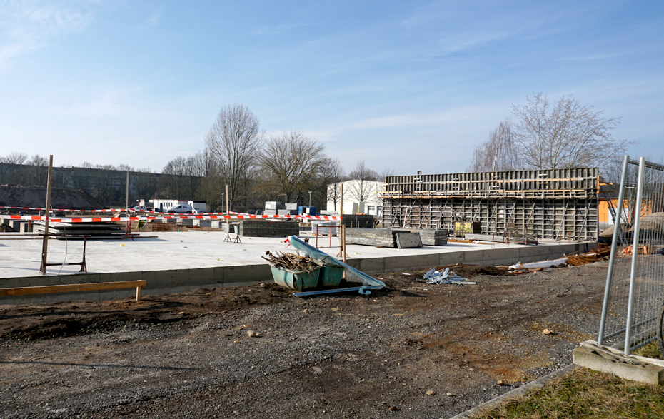 Foto: Baustelle mit Fundamenten