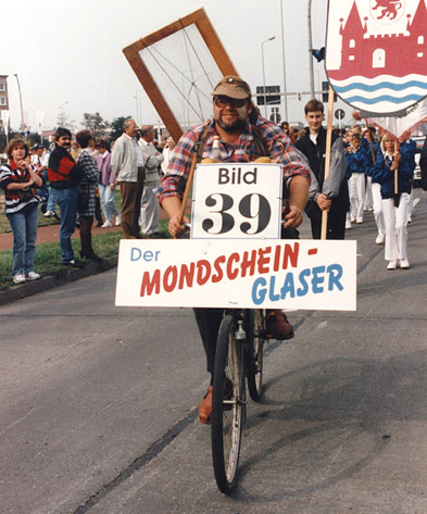 Foto: Glaser auf dem Fahrrad