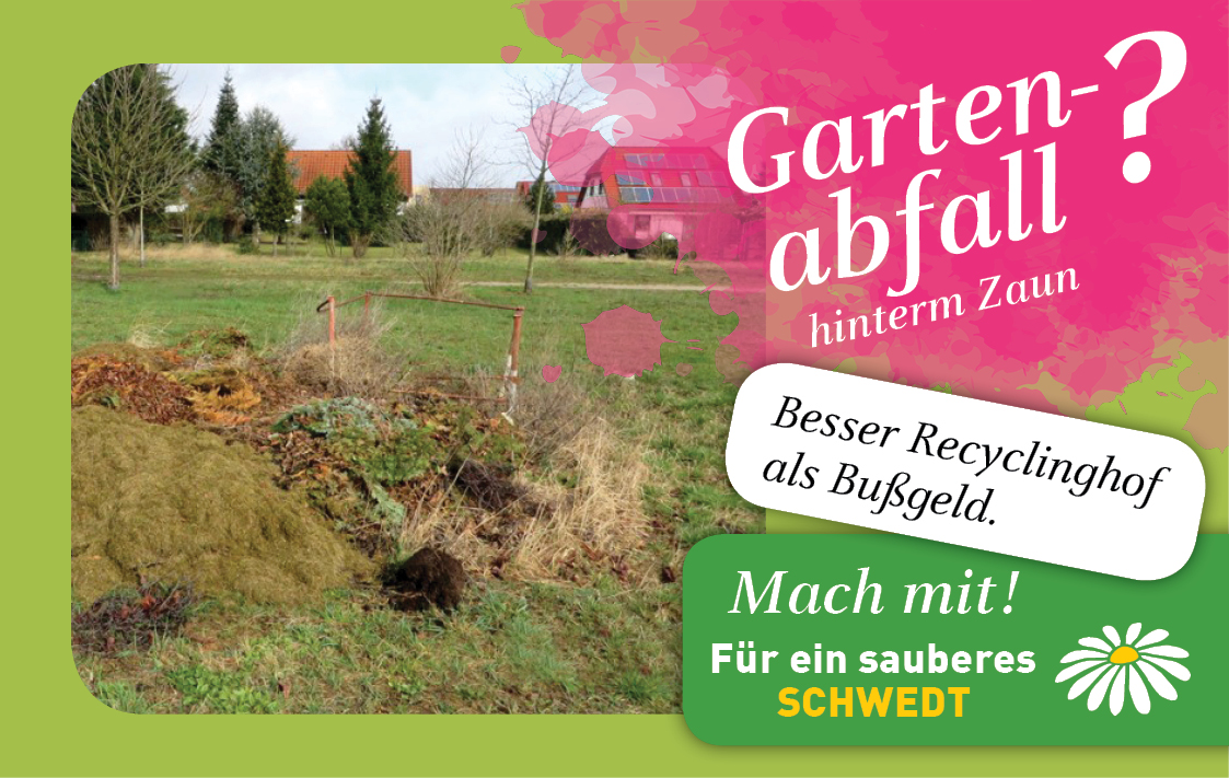 Motiv mit Foto: Gartenabfälle auf öffentlicher Grünfläche