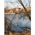 Foto vom 27. Dezember 2013: Blick über den Kanal zum Juliusturm