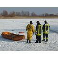 Eisrettung auf der Vierradener Kiesgrube