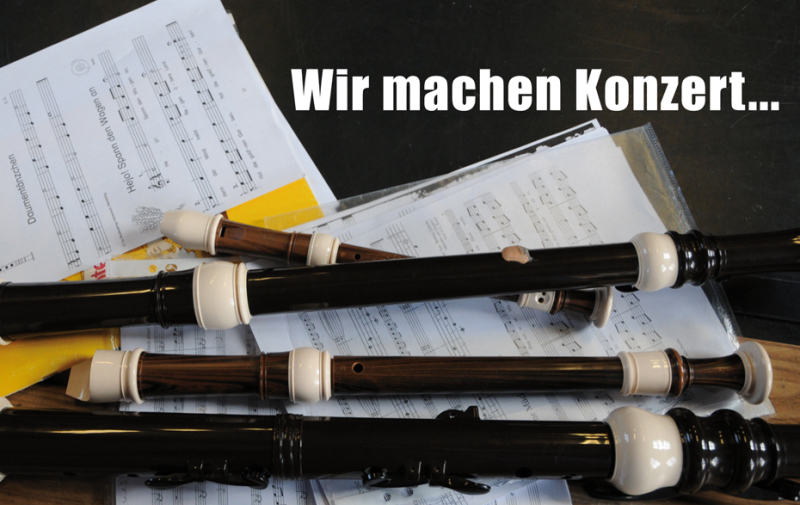 Foto: Flötentreffen Wir machen Konzert