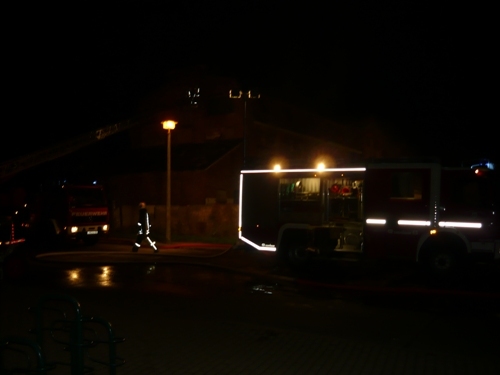 Brand in der alten Mineralwasserfabrik