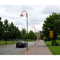 Foto: Rosa-Luxemburg-Straße mit Stichstraße und Umleitungsschild