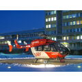 Foto vom 25. Januar 2013: Rettungshubschrauber auf dem Landeplatz