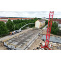 Foto vom 28. Mai 2019: Blick auf die Baustelle von oben