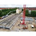 Foto: Blick auf die Baustelle von oben