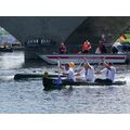 Foto: 2 Boote, eins umgedreht im Wasser