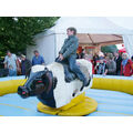 Foto: Junge beim Bull riding.