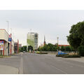 Foto: Blick auf die Straße Richtung Innenstadt