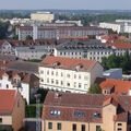 Foto vom 13. September 2013: Blick vom Kirchturm über die Dächer