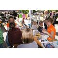 Foto: Am AquariUM-Stand wurden Kinder geschminkt.