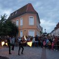 Foto: Feuershow am Vierradener Platz