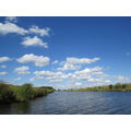 Foto vom 23. August 2014: blauer Himmel und Wolken über dem Kanal