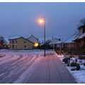 Foto vom 4. Februar 2015: wenig Schnee auf den Straßen und Wegen