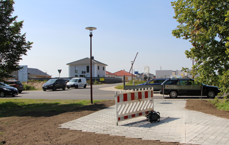 Foto: Baustelle Radweg