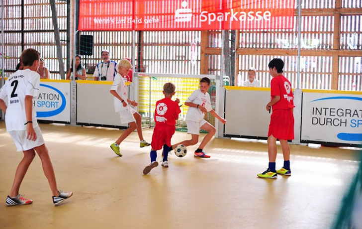 Foto: Soccer-Spieler in der Halle